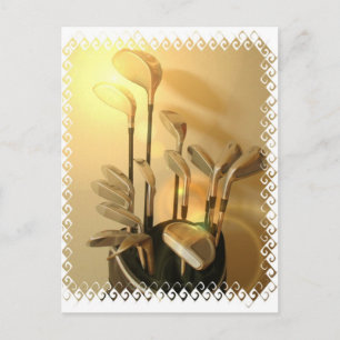 Golf Clubs Postcard
