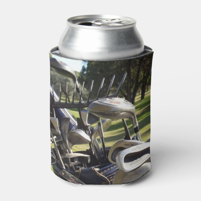 Golf Clubs Stubby Can Holder. Cooler (Can Front)