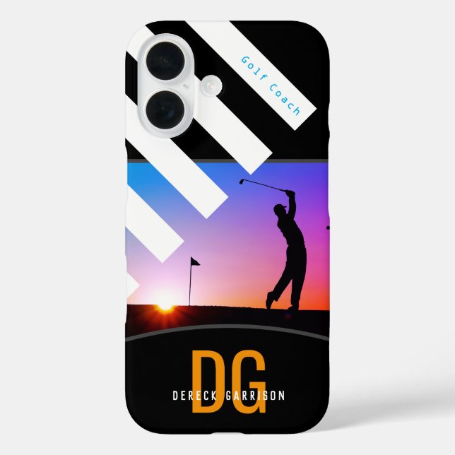 Golf Coach | Add Golfer Photo Case-Mate iPhone Case (Back)