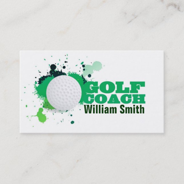 Golf Coach Business Card (Front)