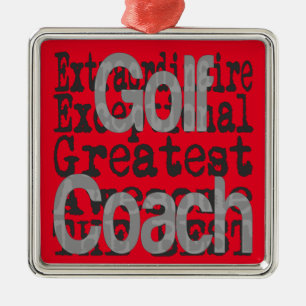Golf Coach Extraordinaire Metal Ornament