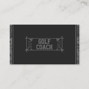 Golf Coach Instructor Teacher Lessons Instruction Business Card