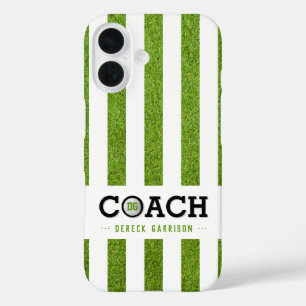 Golf Coach   Player   Classy Initials iPhone 16 Case
