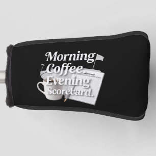 Golf Coffee Scorecard for golfer Head Cover