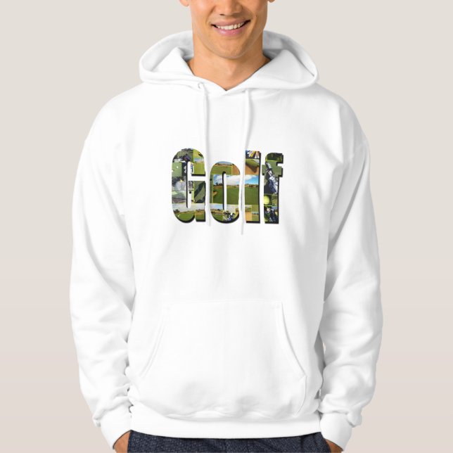 Golf Composition Picture Logo, Hoodie (Front)