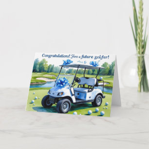Golf Congratulations for Baby Boy  Card