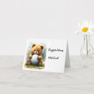 Golf Congratulations for Baby Golfer It's Boy Card