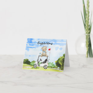 Golf Congratulations for Baby Golfer It's Boy Card