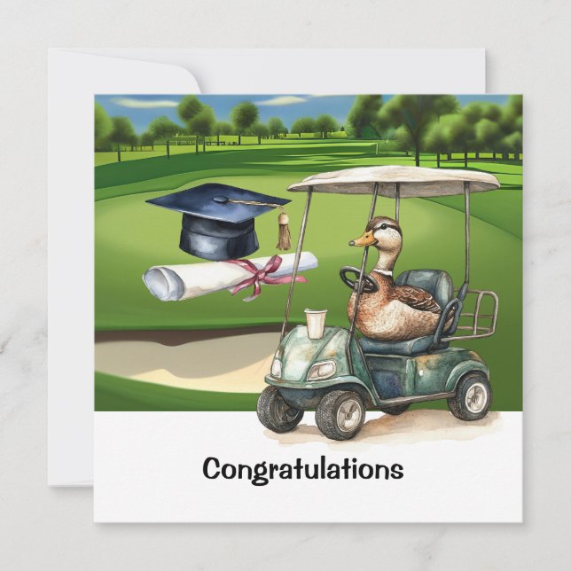 Golf Congratulations Graduate Card (Front)