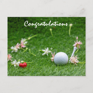 Golf Congratulations Postcard