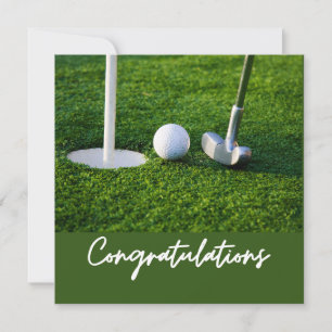 Golf Congratulations themed for golfer 