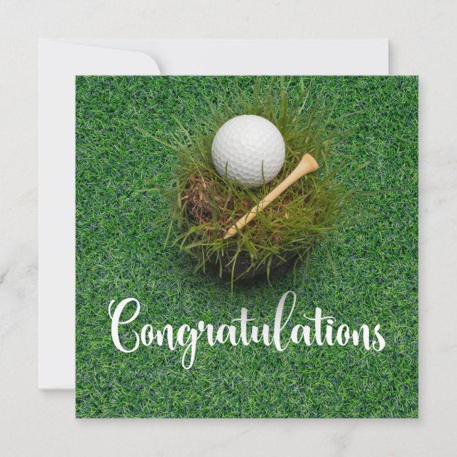 Golf Congratulations themed for golfer  (Front)