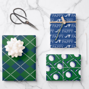 Golf Congratulations Wrapping Paper Sheets 