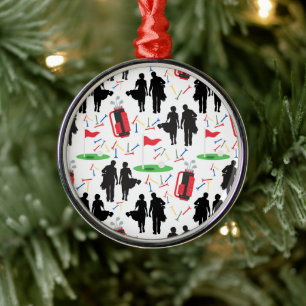 Golf Couple Christmas Ornament Keepsake