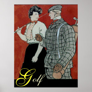 Golf Couple Print