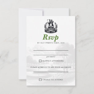 Golf Couple Wedding RSVP Card