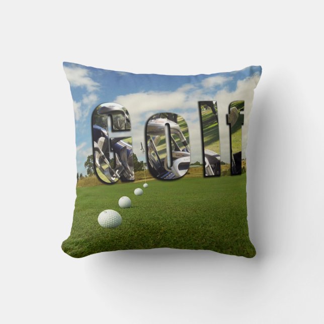 Golf Course And Logo, Cushion (Front)