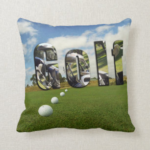 Golf Course And Logo, Cushion