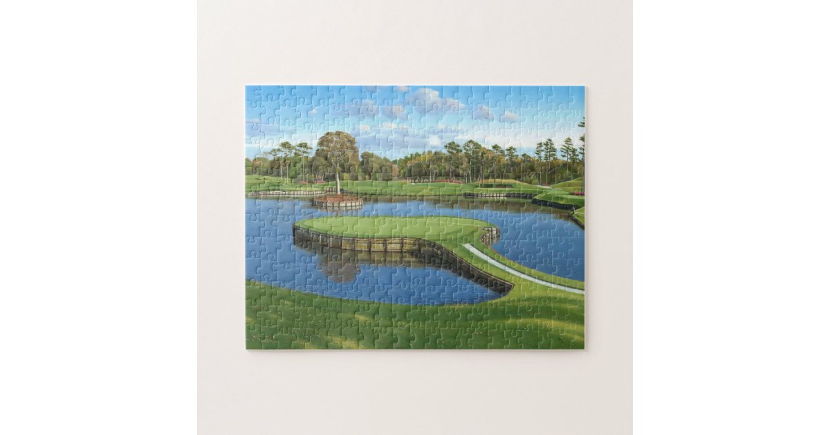 Golf Course Background Jigsaw Puzzle Zazzle