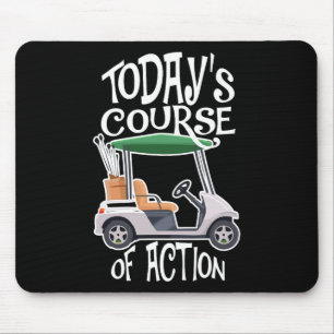 Golf Course Golf Cart Life Golfer Retired Retireme Mouse Pad
