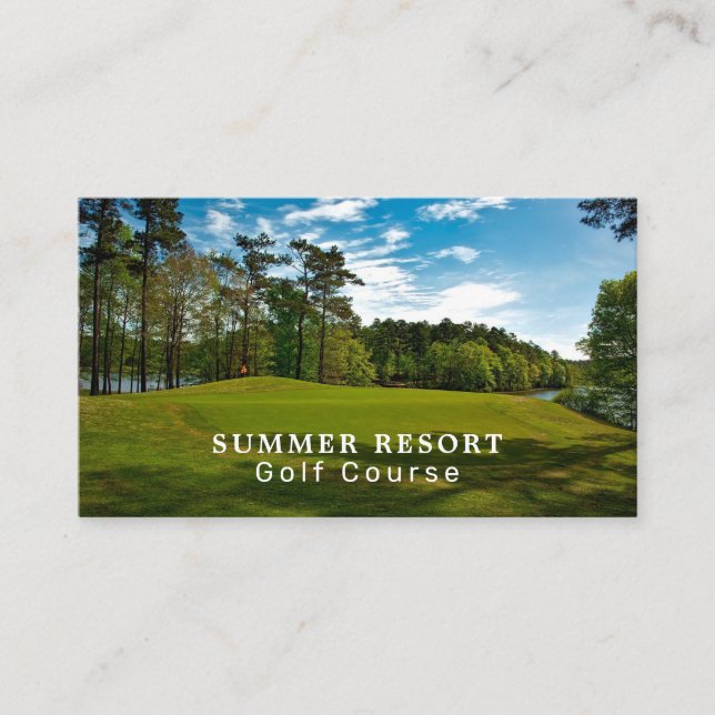 Golf Course, Golf Club, Golfer, Instructor Business Card (Front)