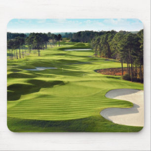 Golf course greeens background mouse pad