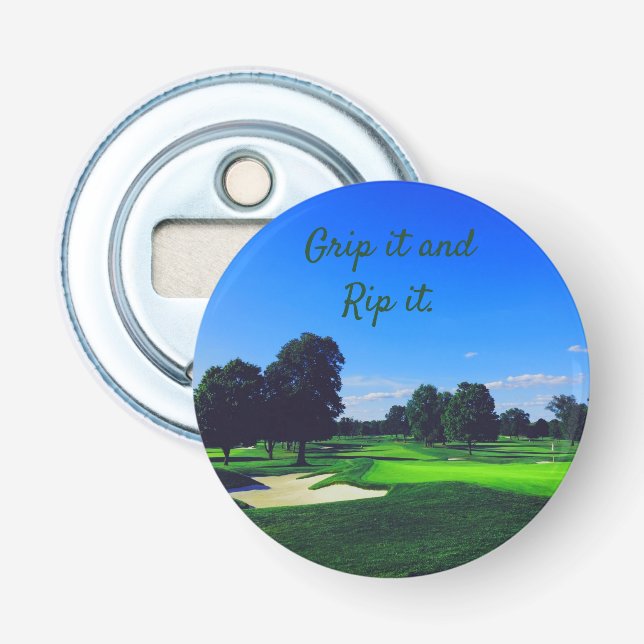 Golf Course Grip it and Rip it Bottle Opener (Front)