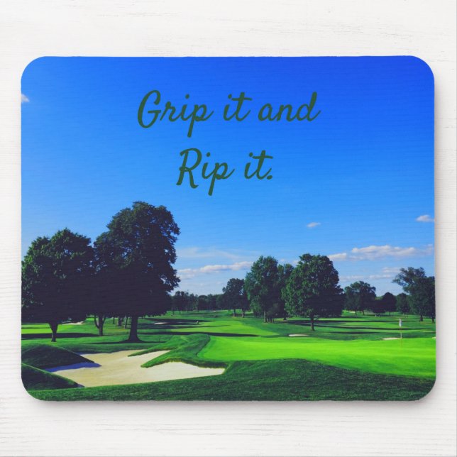 Golf Course Grip it and Rip it Mouse Pad (Front)