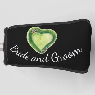 Golf course heart shape  head cover