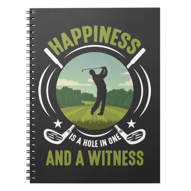 Golf Course Husband Champ Golfing Father Notebook (Front)