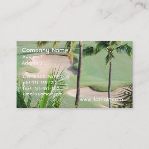 Golf Course in Tropics Business Cards