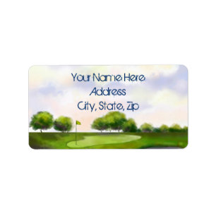 Golf Course Label
