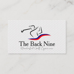Golf Course Logo Sports Business Card