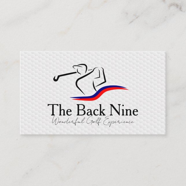 Golf Course Logo | Sports Business Card (Front)