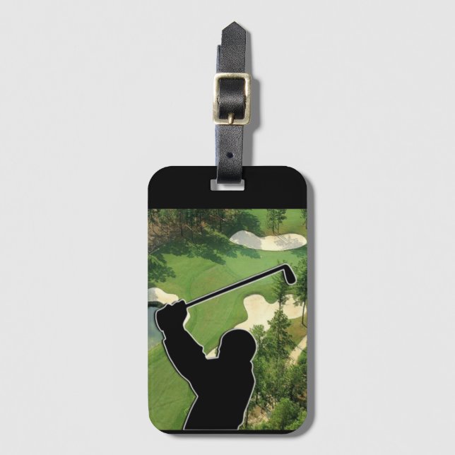 Golf Course  Luggage Tag (Front Vertical)