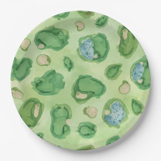 Golf Course Paper Plates | Golf Party Tableware fo (Front)