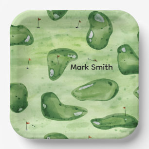 Golf Course Paper Plates   Golf Party Tableware fo