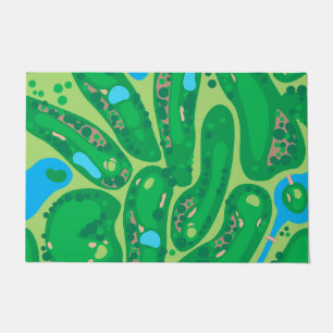 golf course par golf course green doormat