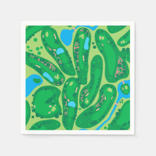 golf course par golf course green napkin