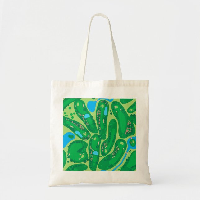 golf course par golf course green tote bag (Front)