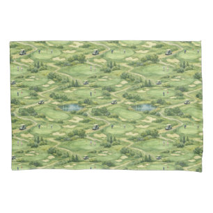 Golf course pillowcase