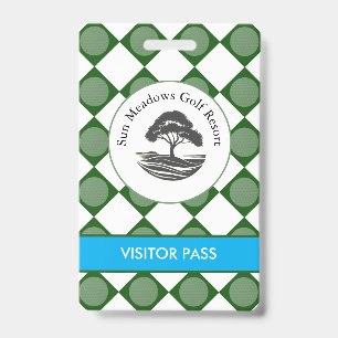 Golf Course Press & Guest Access Badge ID Badge