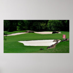 Golf Course Sand Traps Poster