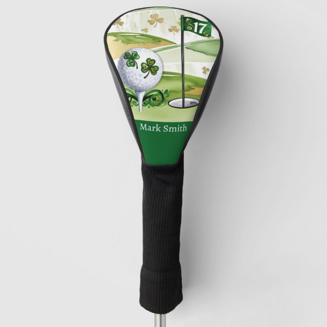 Golf Course St. Patrick's day  Head Cover (Front)