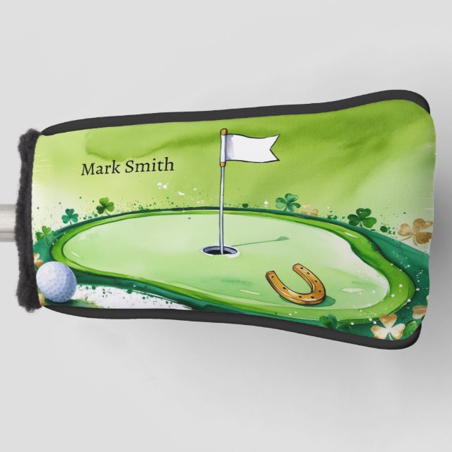 Golf Course St. Patrick's day  Head Cover (Front)