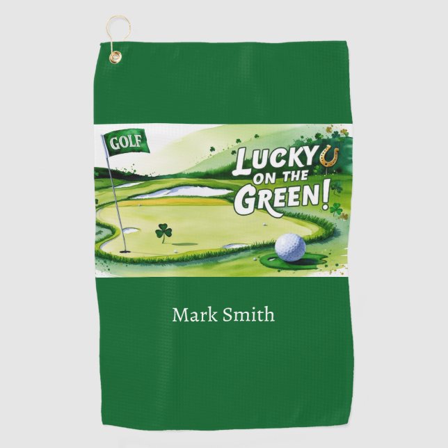Golf Course St. Patrick's day  Towel (Front)