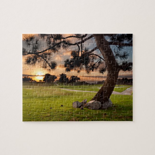 Golf Course Sunset Jigsaw Puzzle (Horizontal)