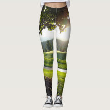 Golf course sunset leggings