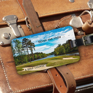 Golf Course Travel Luggage Tag