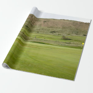 Golf course wrapping paper